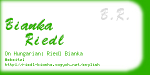 bianka riedl business card